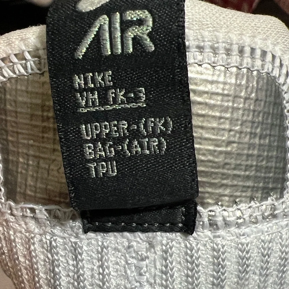Nike White and Silver VaporMax Flyknit Shoes